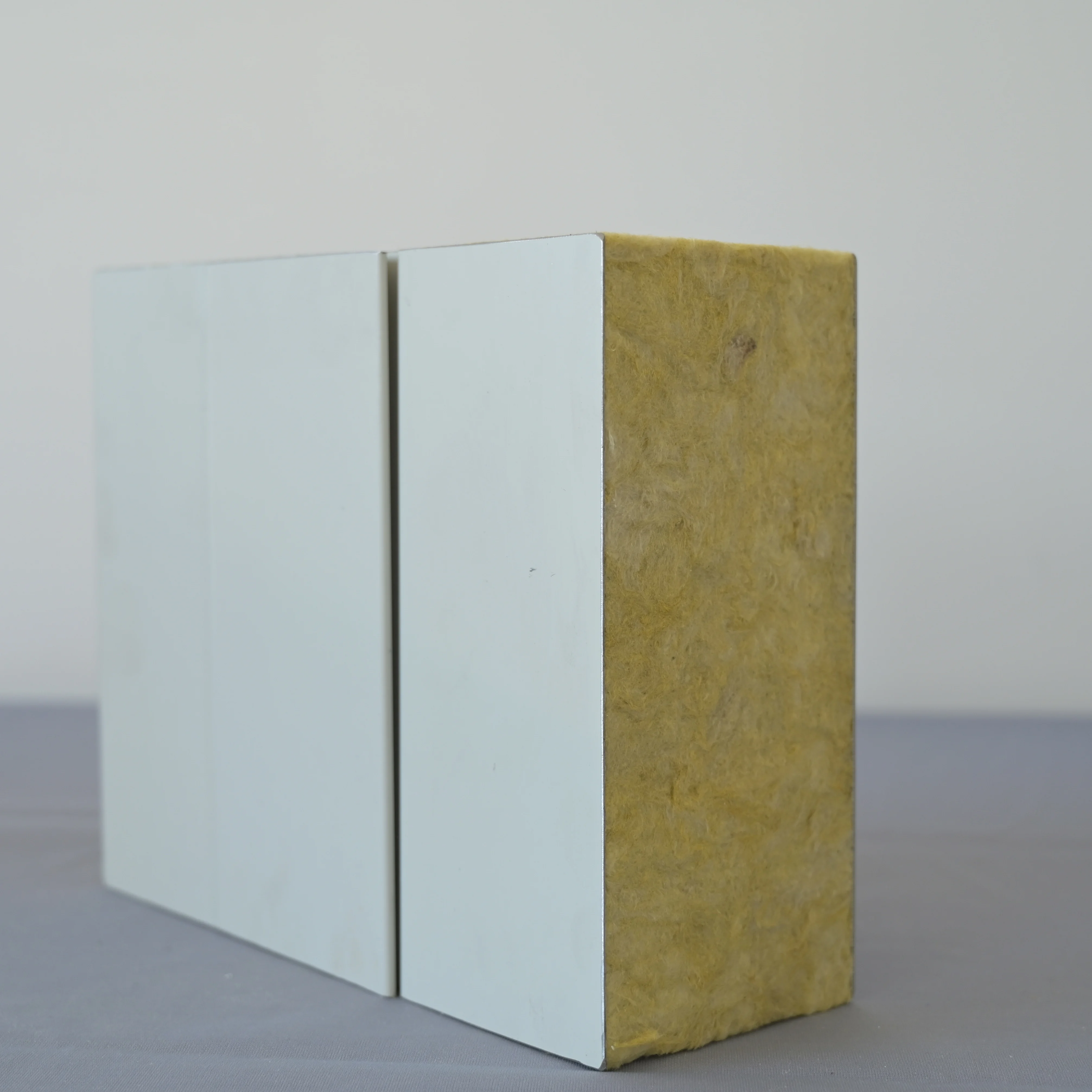 Concrete Used Sandwich Panel for Wall Beijing Insulated Rock Wool Wall and Roof of Industrial Building Fire-proof and Decoration