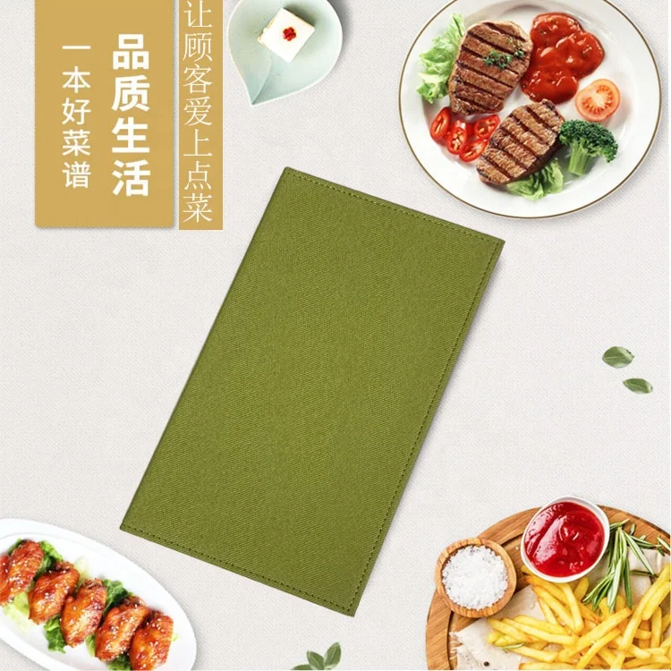 Texture and fashion restaurant menu book clip can be removed and replaced at any time