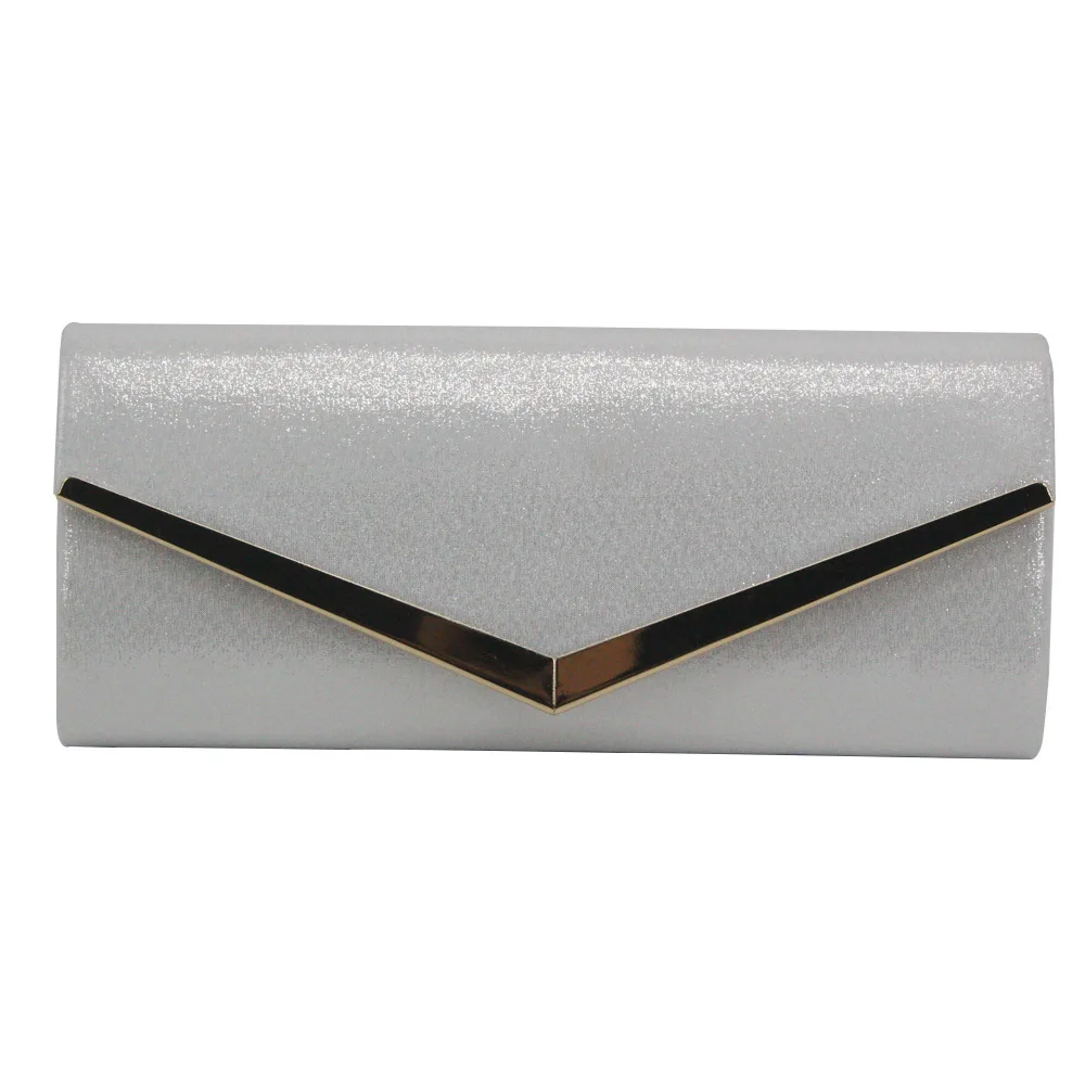 Fashionable European And American Fashion Flash Material Ladies Clutch Dinner Chain Bag Jelly Evening Clutch Bag