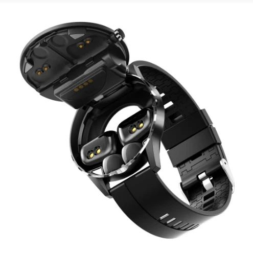 Новый дизайн Смарт-часы X6 TWS Bluetooth наушники 2 в 1 пульсометр Монитор артериального давления спортивные