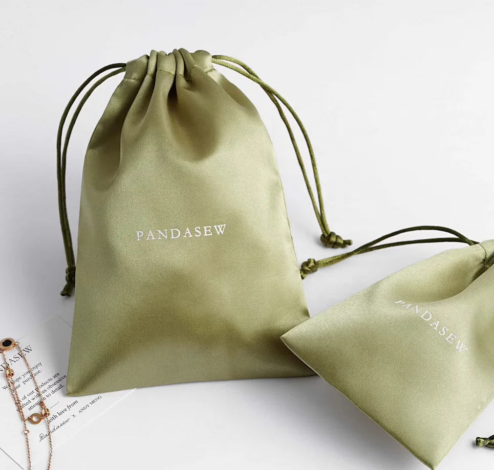 Good quality green mini drawstring bag dust collector bags bag filter dust collector