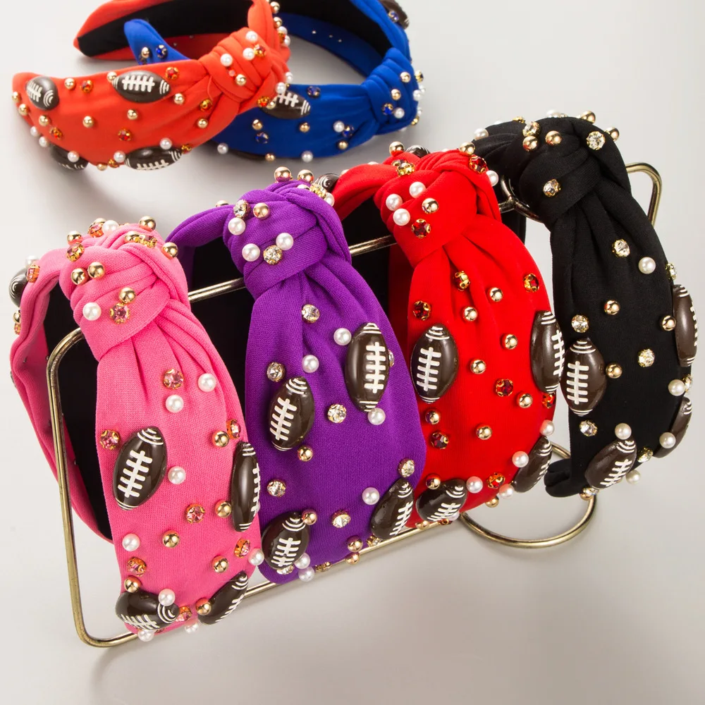 2024 новые спортивные широкие повязки для волос в Стиле Регби