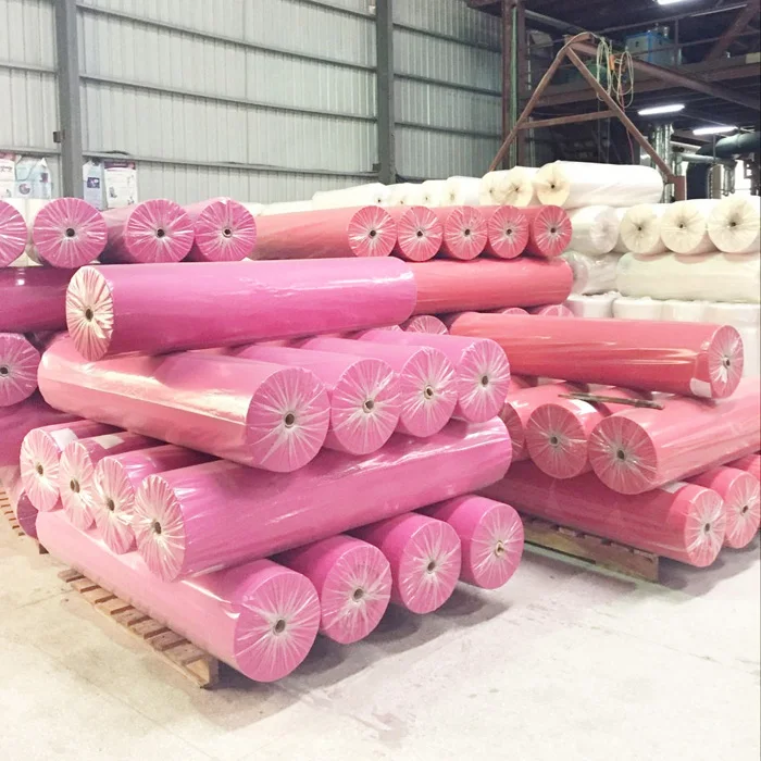 disposable spun bond polypropylene non-woven non woven printed fabrics pp rolls for package