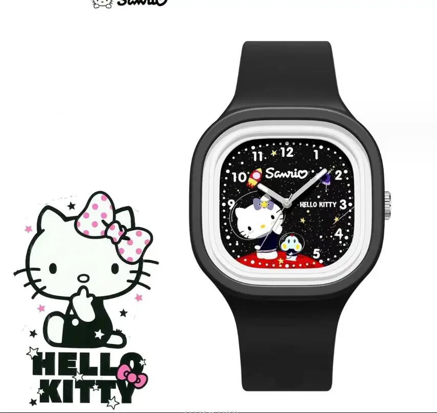 XUX новые Мультяшные модные часы Kuromi силиконовые для девочек Kawaii мелодия Cinnamoroll подарок на день рождения