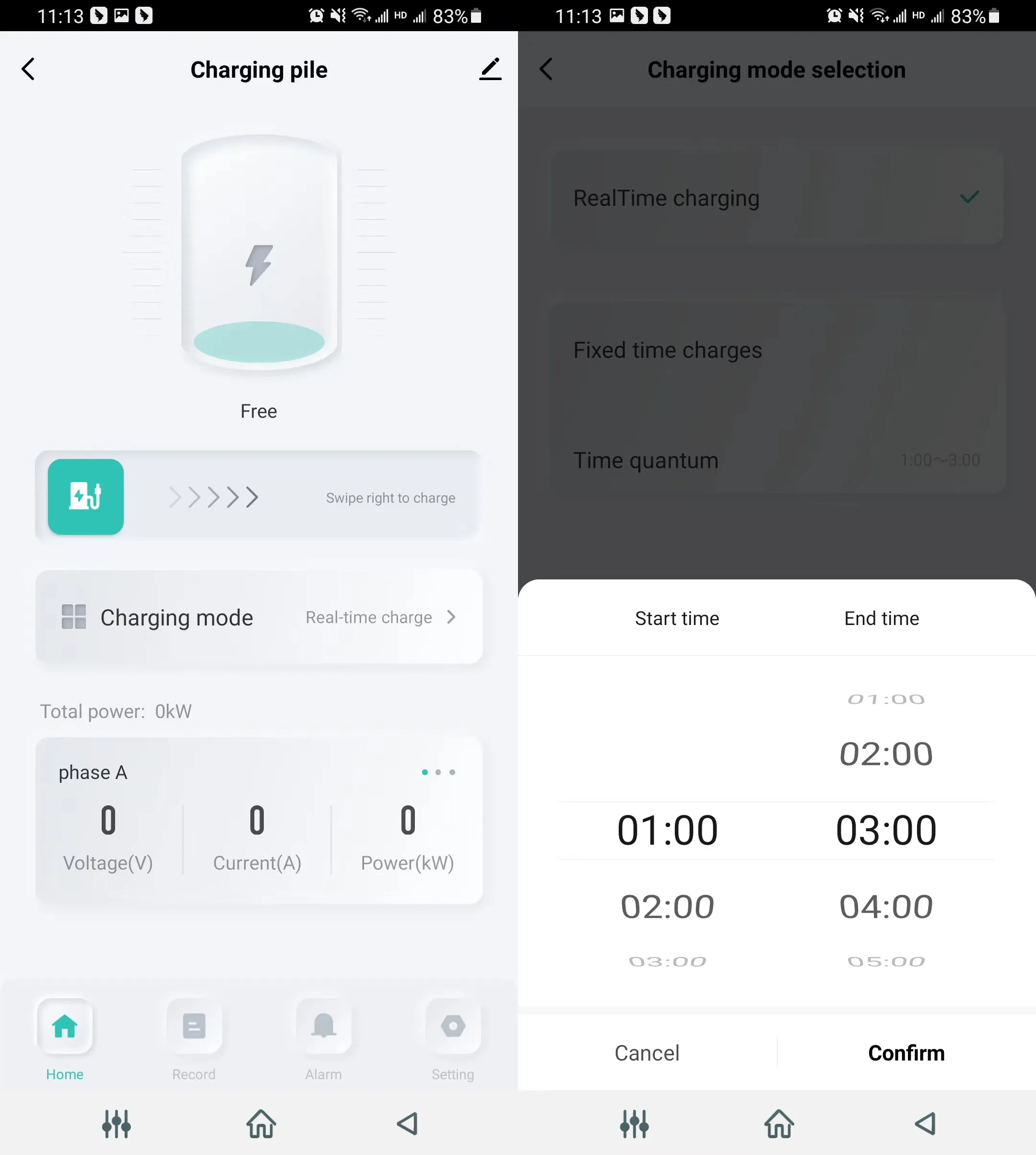 Зарядная станция переменного тока 7 кВт 11