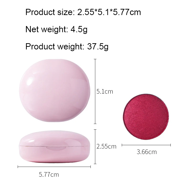 Moisturizing High Pigment Face Bronzer Pressed Highlighters Makeup Cheek Tint Blusher Palette Private Label Vegan Cream Blush