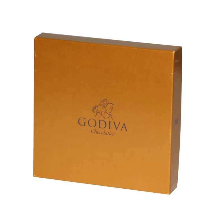 Luxury empty chocolate paper gift packaging box with paper divider
