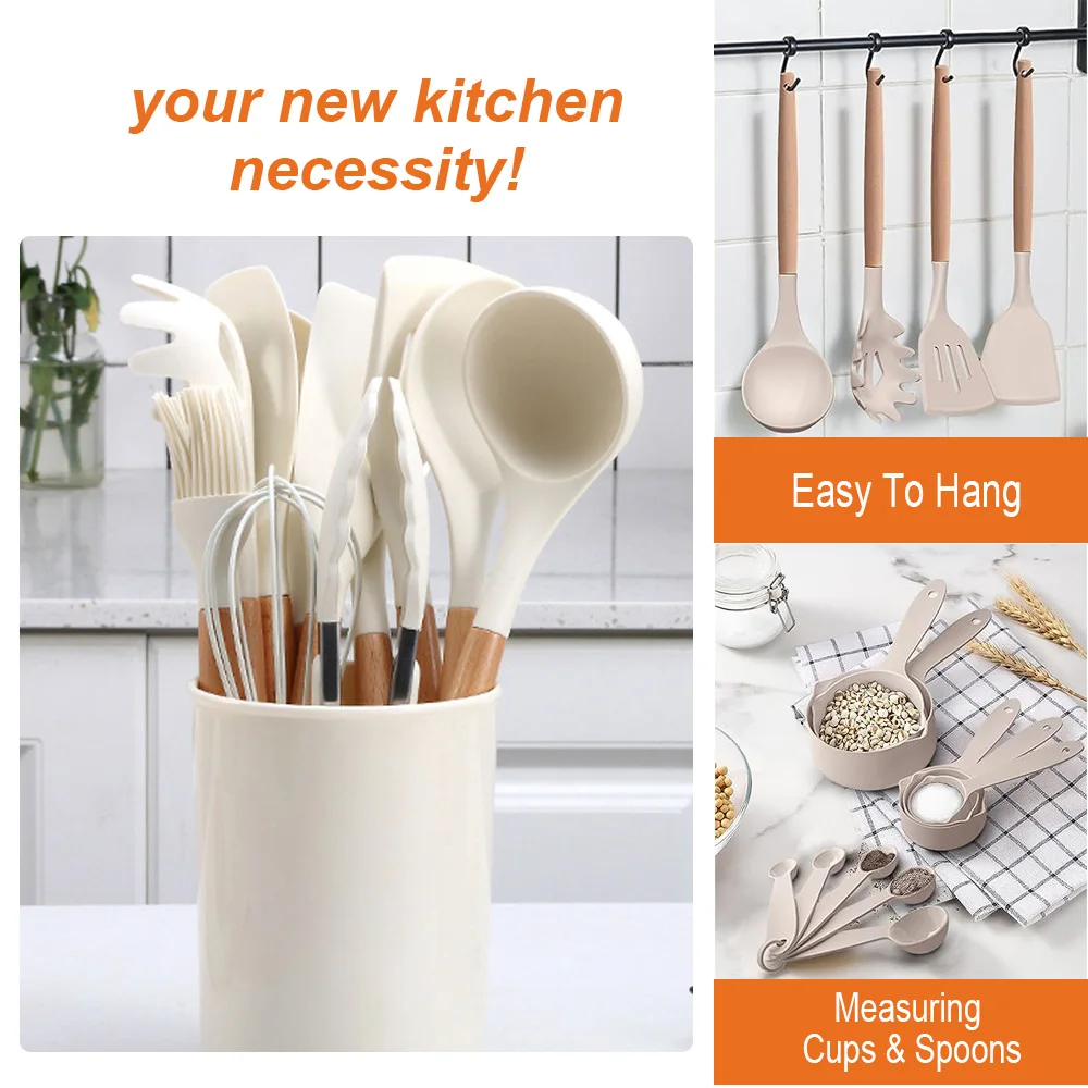 Hot Selling 2023 Kitchen Accessories Tools Gadgets Non Stick Cookware Utensils Set