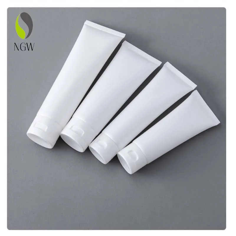 Wholesale Customized Extrusion Layer tubes white Laminated Cosmetic hand cream Lotion Soft Tube squeeze plastic tubes