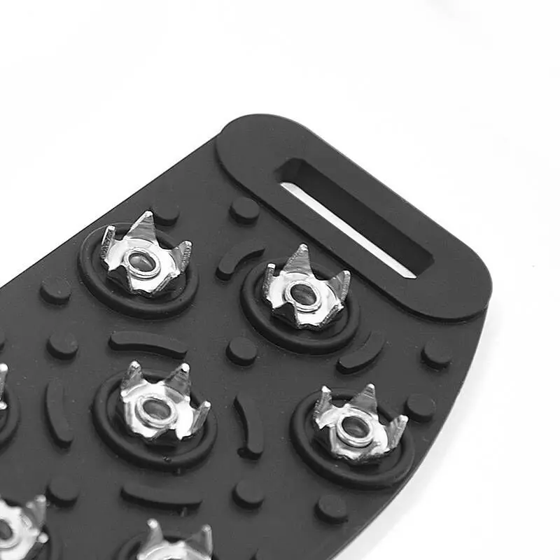 Ice Snow Grips 1 Pair Outdoor Simple Silicone Anti-Slip 5-Teeth 7-Teeth Claw Shoe Grip Cover Spike Crampon Cleat Attaches Black