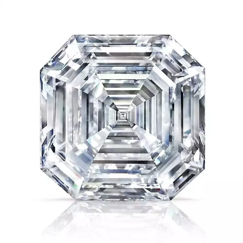 Чистый синтетический Свободный Муассанит HMOIS D color Close colorless Asscher Cut VVS1