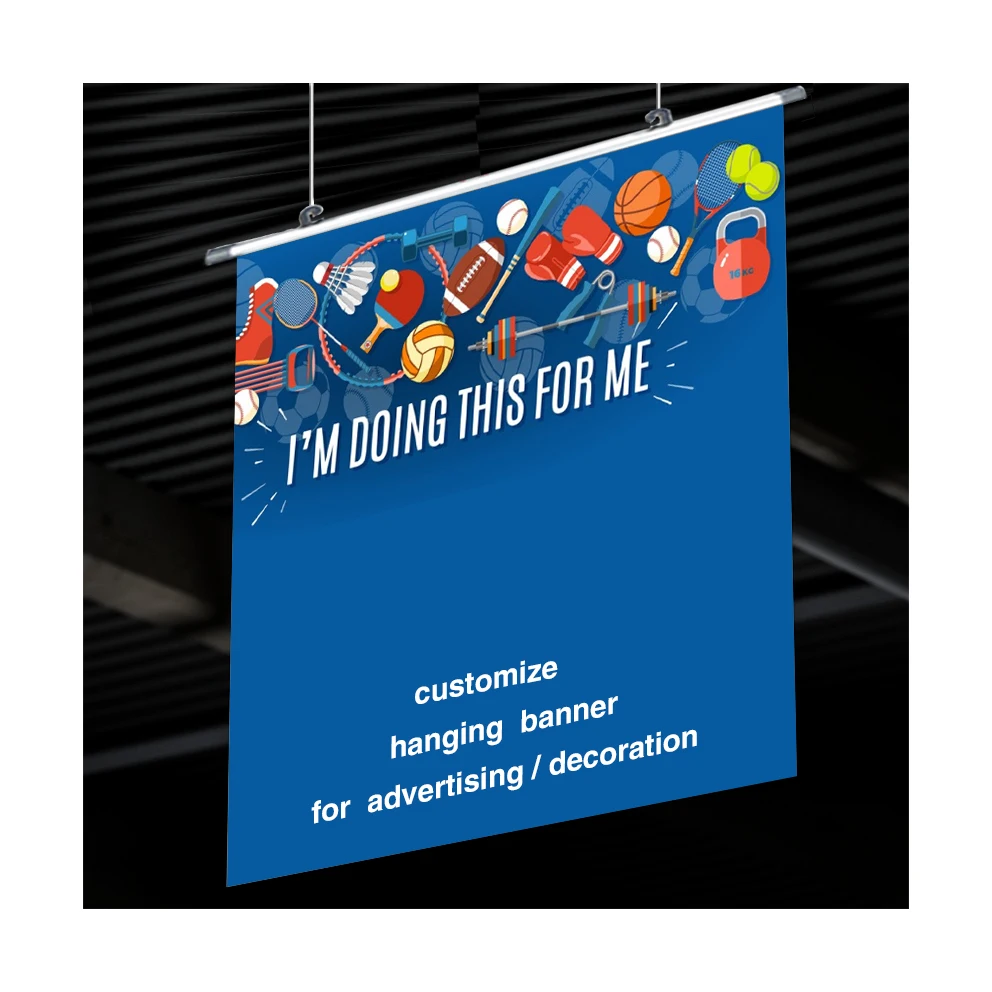 Manufacturer custom outdoor/indoor personal design digital printing art fabric hanging scroll banner for advertising