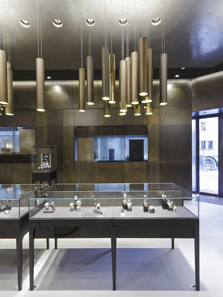 Jewellery Store Pop Up Display Custom Glass Round Pedestal Cabinet Lockable Vitrine Jewelry Showcase Display with LED Light