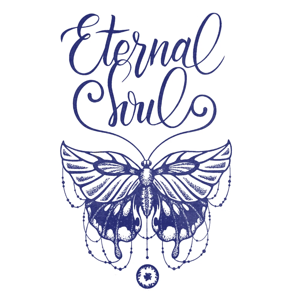 Artwork Design Custom Big Picture Simple Flower Tattoo Sticker Semi Permanent Eco-Friendly Juice Herbal Tattoo Stickers