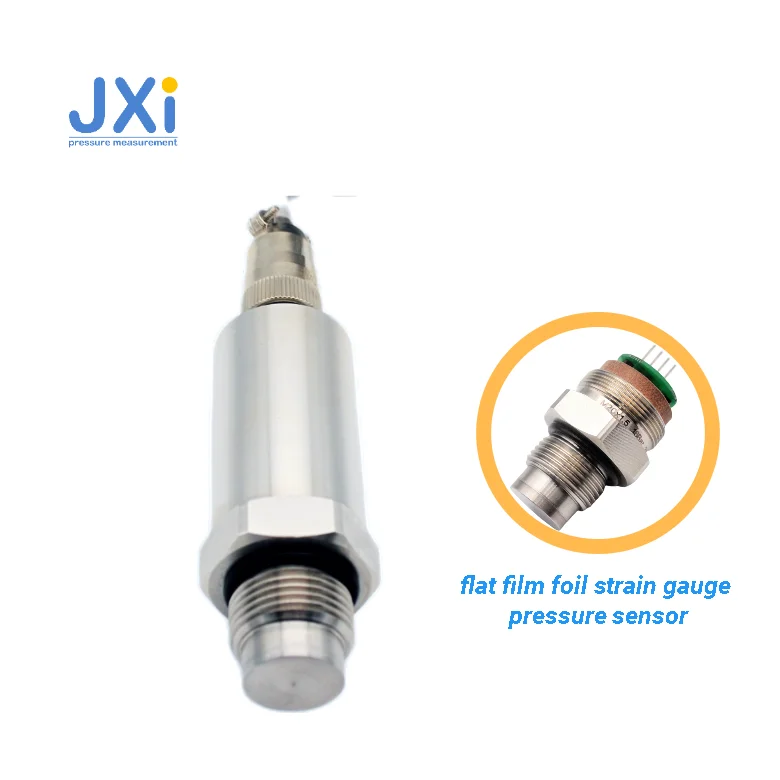 Flat Film 10 Bar 1000PSI 700 Bar Liquid Food Sanitary Strain Gauge Flush Membrane No Oil Filled Diaphragm Pressure Transmitter
