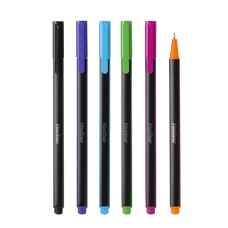 
2020 new style Manufacture OEM custom multi-color triangle fineliner color marker pen set 