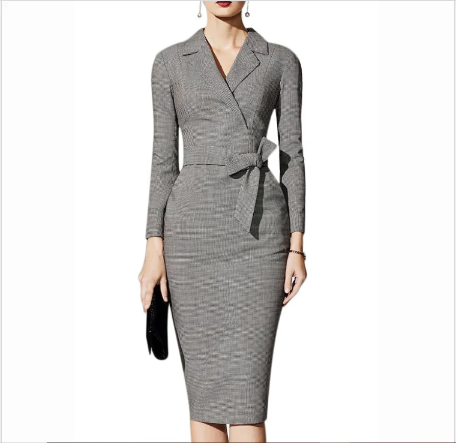 
Wholesale 2020 New casual dress professional office ladies career dresses 