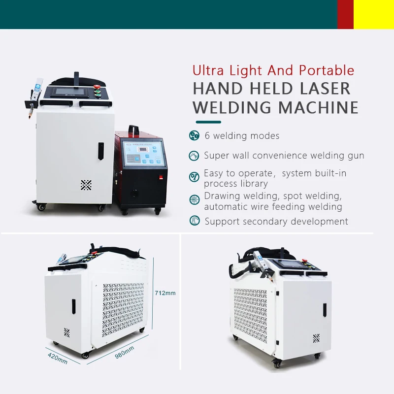Latest Product Handheld Fiber Continuous Crane Arm Mold Laser Welding Machine
