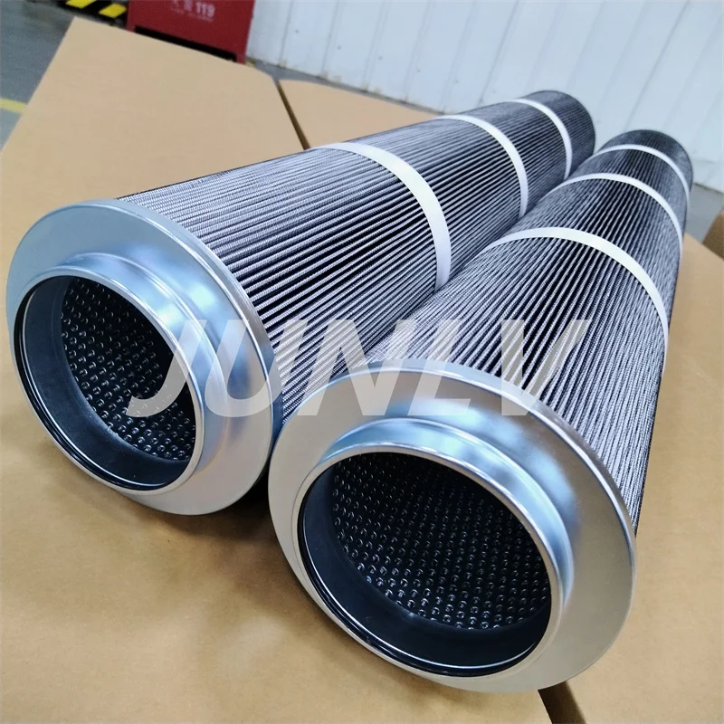 JUNLV High Quality Filter element Made of Stainless Steel Woven Mesh OEM 40 Micron Hydraulic Oil Filter Element