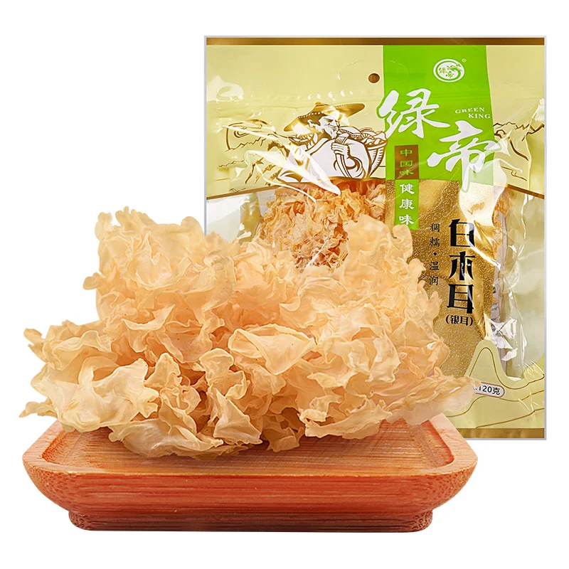 Wholesale 100% Natural Dried Tremella Fuciformis Cultivation Snow Fungus Tremella Dried Silver Ear White Snow Fungus 120g