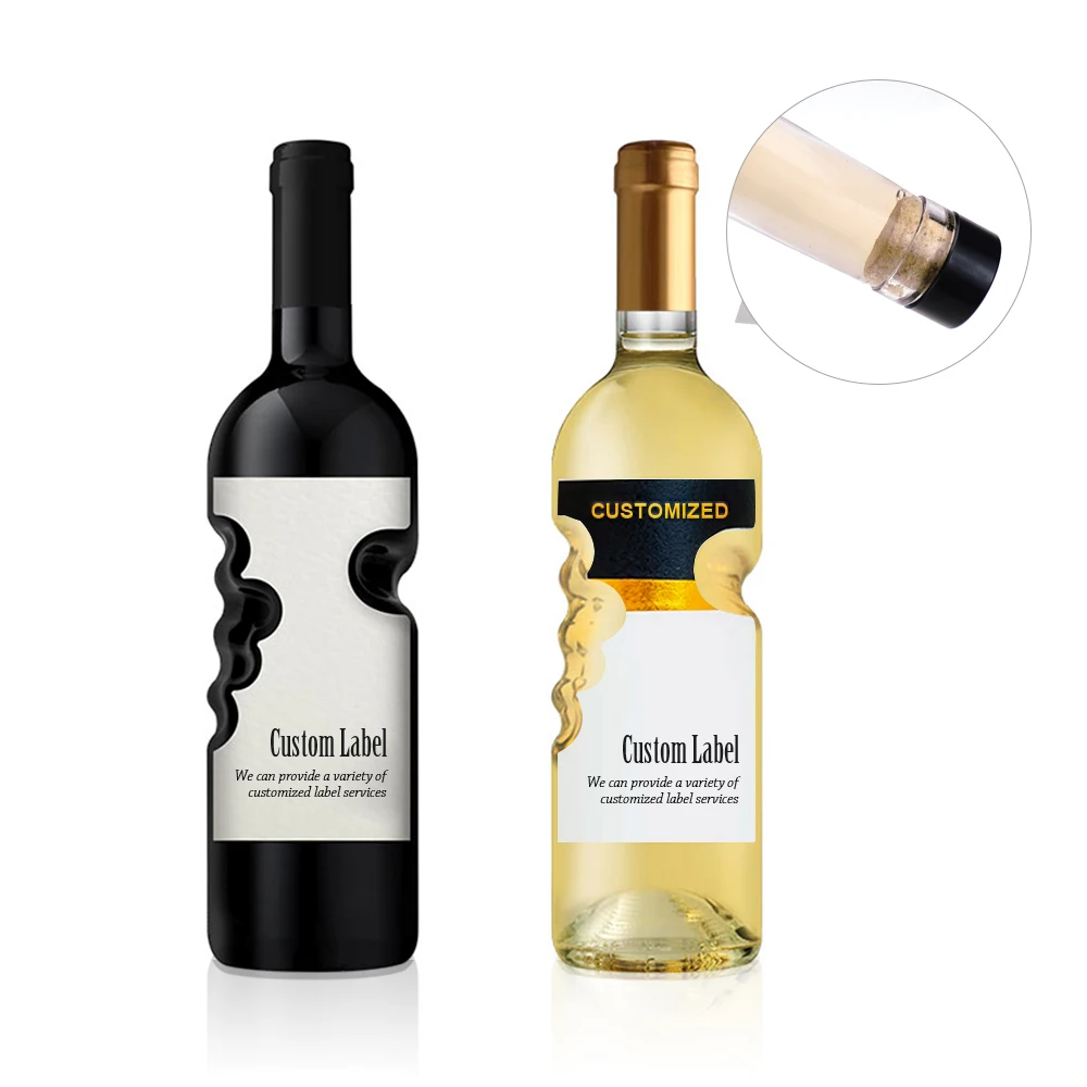 Оптовая продажа от производителя, бутылки для красного вина объемом 500 мл, 750 мл, стеклянные бутылки в форме ангела для фруктового сока, вина