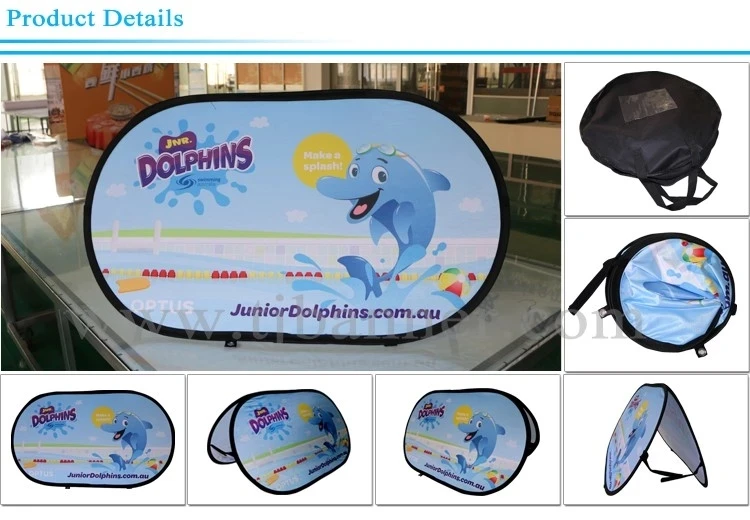 Folding Double-sided Advertising Board For A Frame Pop Up Banner of Outdoor Stadium Enclosure In Sports Hall