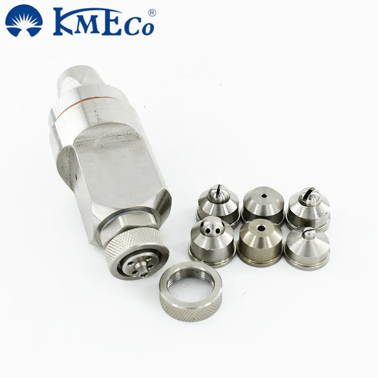 KMECO Ait-Water two fluid 1/4J Air cap Fluid Cap Adjustable Needle 1/4 JN air atomizing Spray nozzle