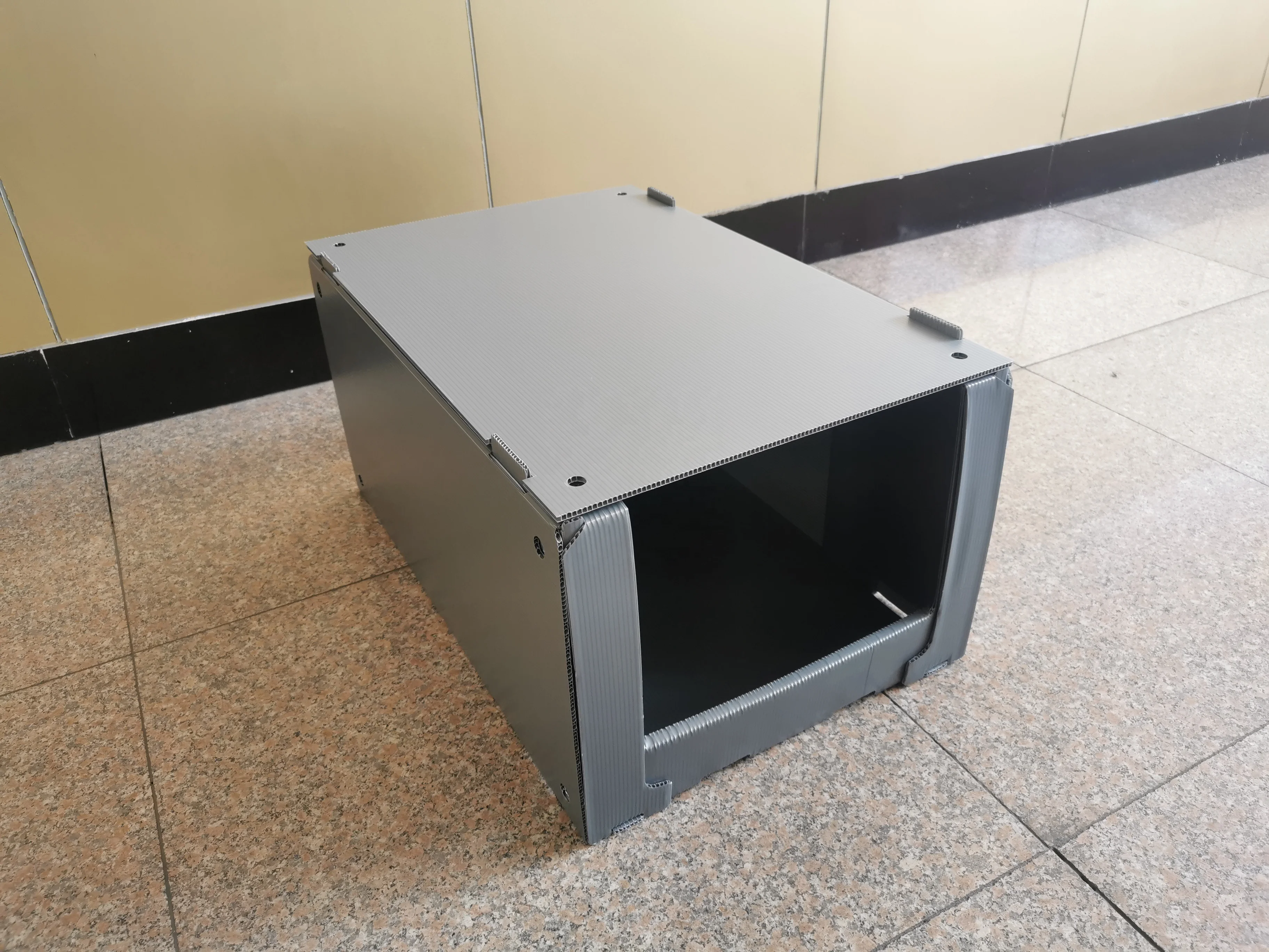 Hot sale foldable correx corflute coroplast PP corrugated plastic warehouse clothes storage boxes, Stackable Pick bins