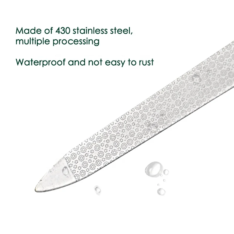Beauty salon special high-quality manicure tool double-sided fast polishing nail surface stainless steel nail file