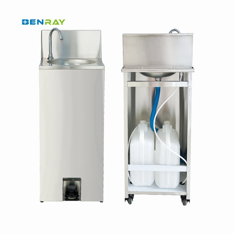 Guangzhou Benray Induction Washing Sink Scrub Basin Medical Hospital Sinks Portable Stainless Wash Sink
