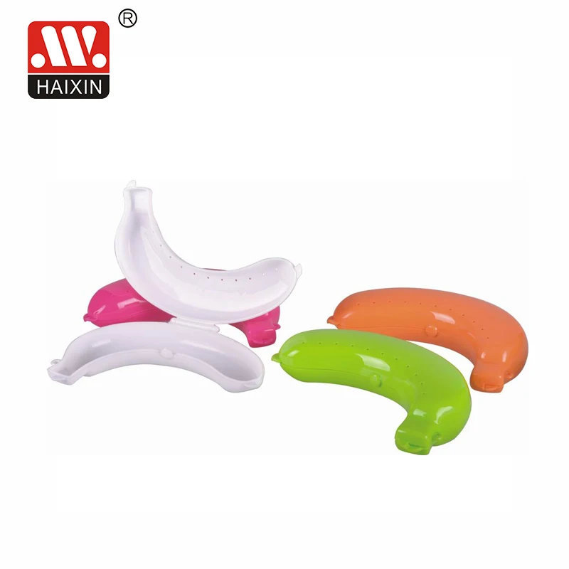 Cute Plastic Fruit Banana Protector Box Holder Case Lunch Container Storage