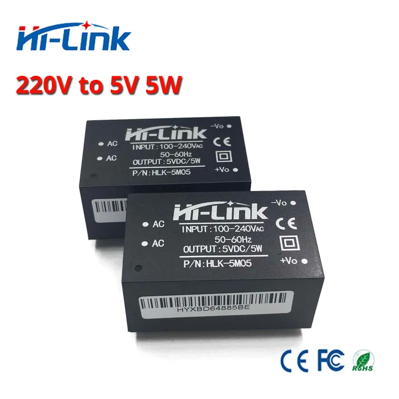 HLK-5M03 5M05 5M09 5M12 5M24 Hi-Link 110V 220V to 3.3V 5V 9V 12V 24V Hilink CE standard ac dc power converter module HLK-5M05