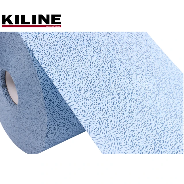 Free Sample Industrial Heavy Duty Wipes Jumbo Roll Industrial Wipers Oil, Grease & Ink Cloths Great Alternative KCWypAll33241
