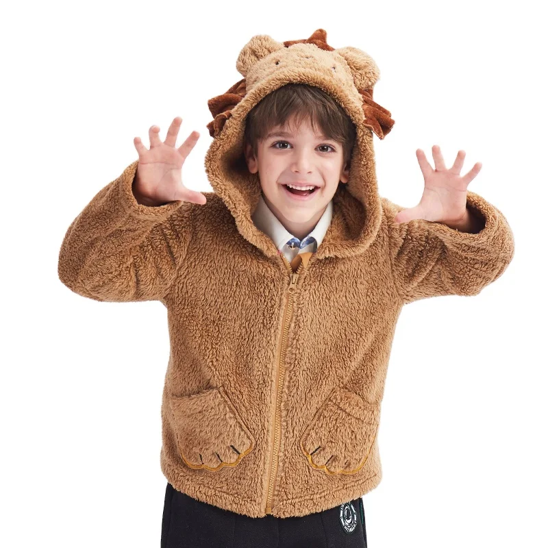 Wholesale Customized Good Quality Attractive Price New Type Boys Lion Coats