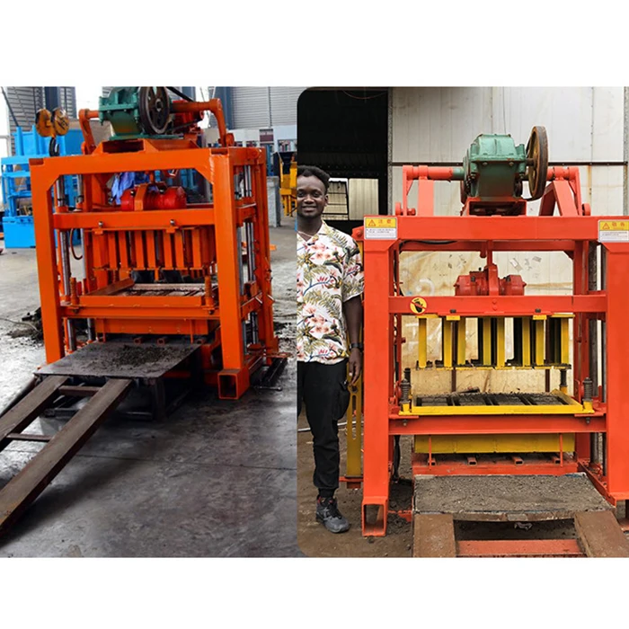 Semi-automatic Small Mobile Manual Hollow Cement Brick Making Machine Concrete Block Making Machine Manufacturer