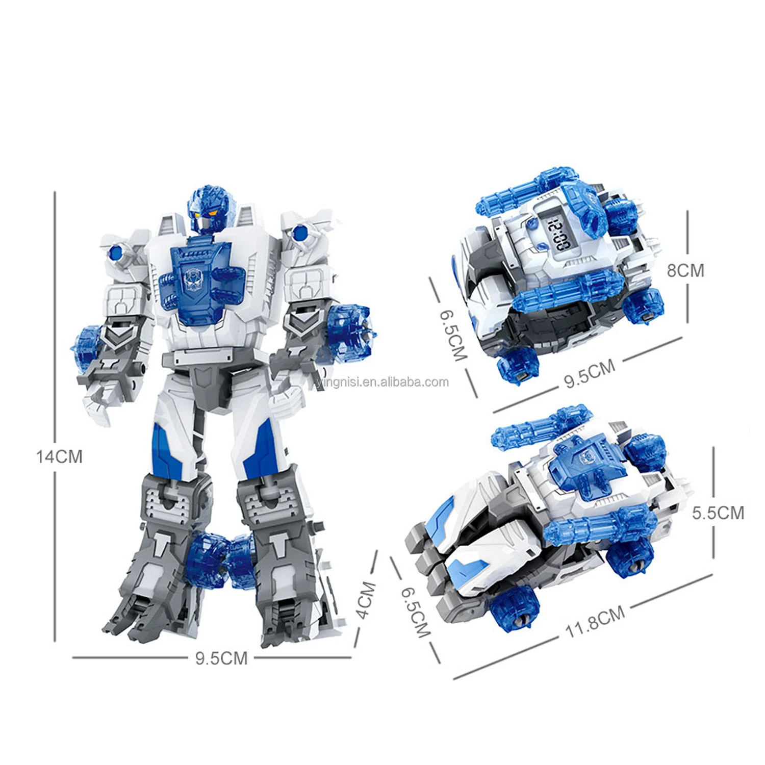 Creative Electronic Robot Watch Toys Transform Robot Watch Transformation Watch Toys for Children