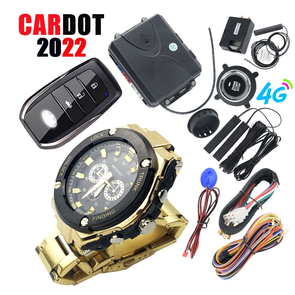 Cardot 4G управление с мобильного телефона Автомобильная Умная Автоматическая Электроника Центральный замок дистанционный запуск остановка двигателя бесключевая Система доступа автомобильная сигнализация