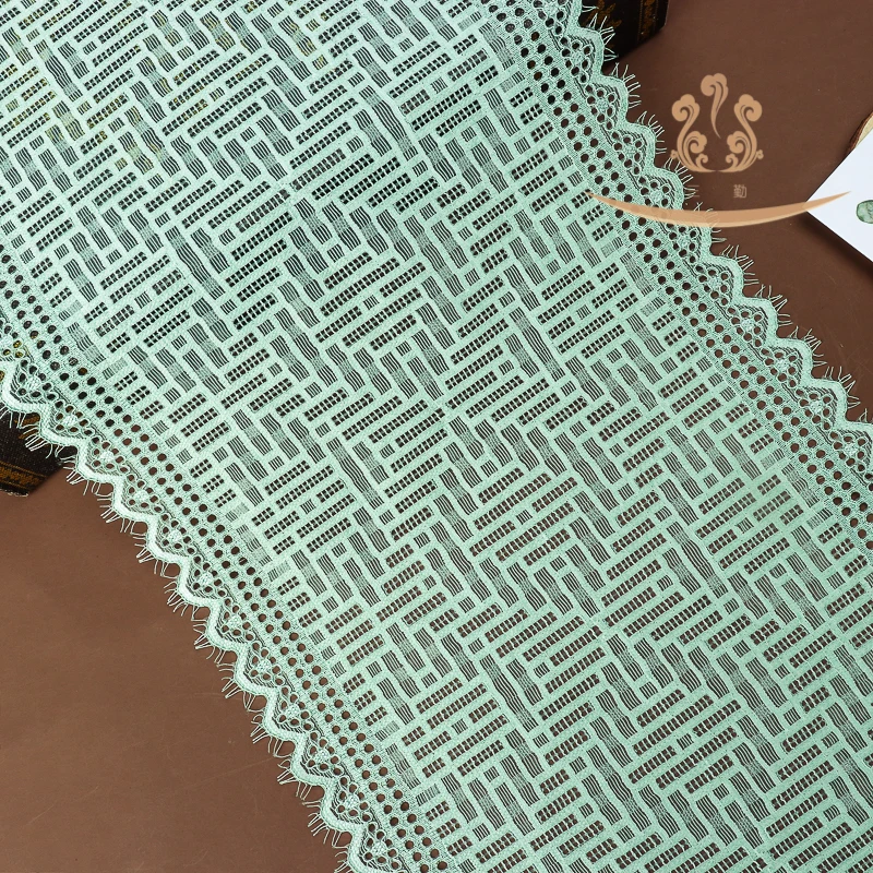 
 Двухцветное швейцарское кружево из 100% полиэстера, эластичное кружево для нижнего белья  