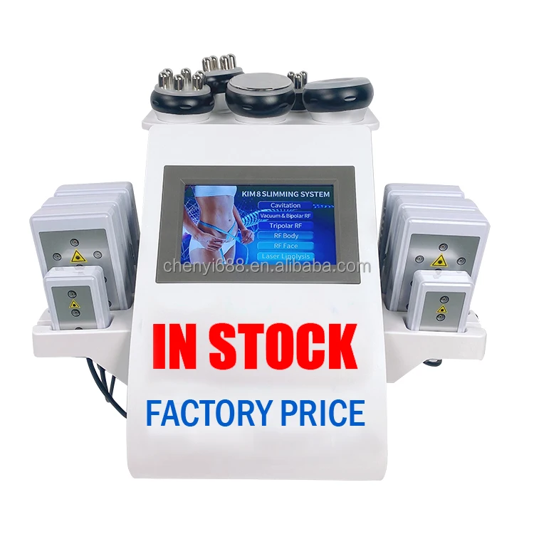 Factory Price Cavitation Machine Ultrasound 6 in 1 Rf lipolaser 40k cavitation slimming machine
