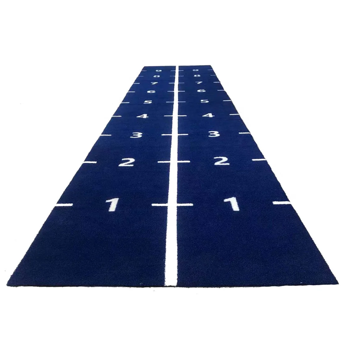 NWT DIY Logo Wholesale Blue and White Sports Turf Gym Turf Sprint Track Turf Rolls Grass Mat
