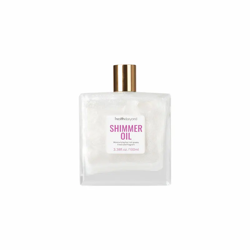 Customized pink color 100ml Body Oil Shimmering