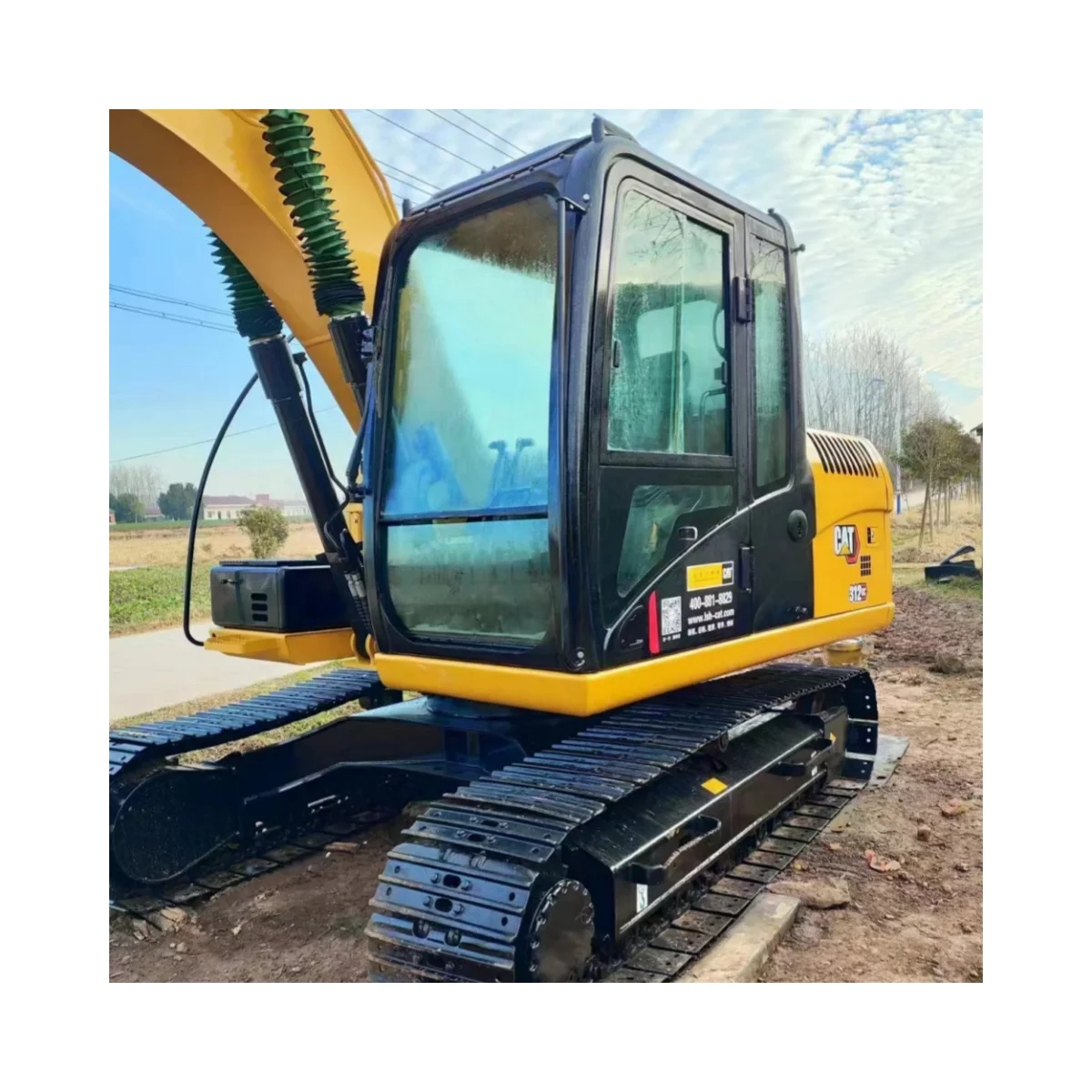 90% новый гусеничный экскаватор 312 б/у, 12 тонн с водяным охлаждением