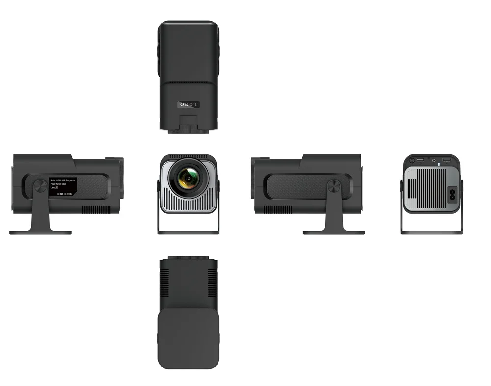 Hy320 MINI Smart Projector with Mini LCD 10000 Lumens 1080P Home Video Portable Screen Android 11 Smart Projectors
