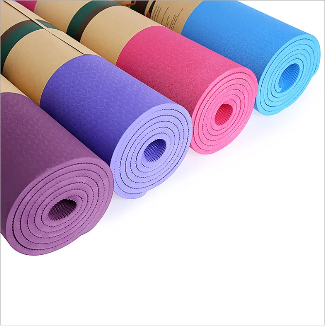 thick cheap organic custom print logo with high quality eco friendly material yoga mats non slip for pilates fitness