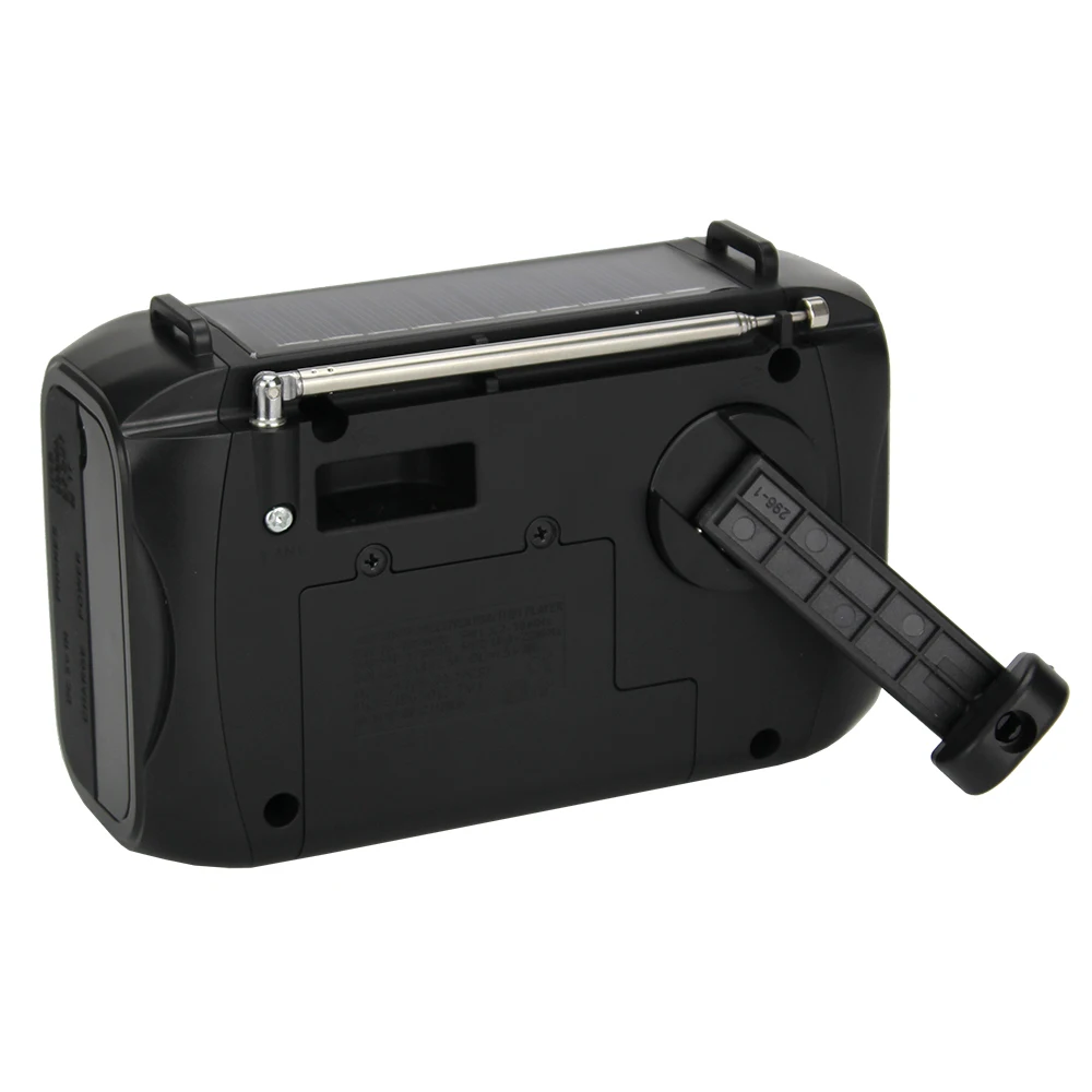 Emergency Hand Crank Flashlight Radio AM FM SW 4 Band Solar Powered SOS dynamo radio FP-295-S