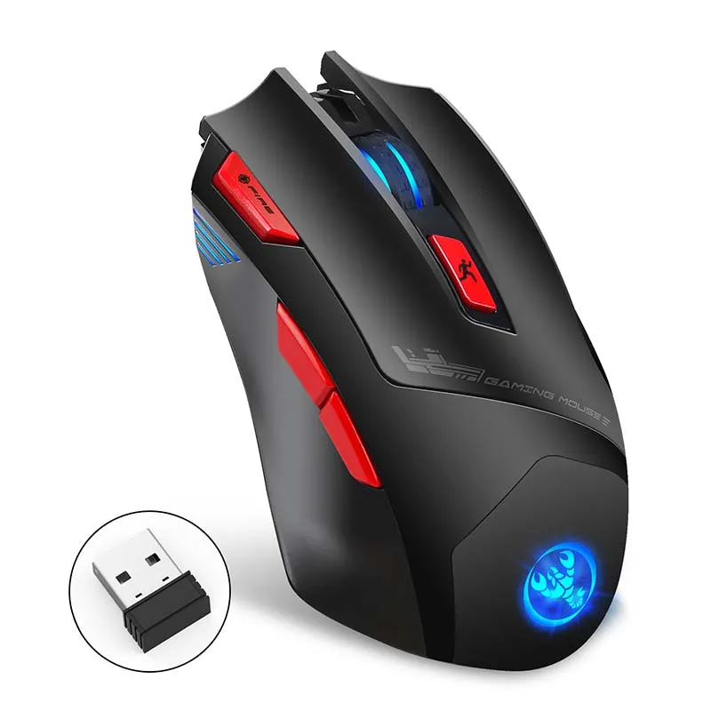 Новая беспроводная в наличии 7 цветов RGB дыхание свет профессиональный Pc Gamer Беспроводная перезаряжаемая игровая