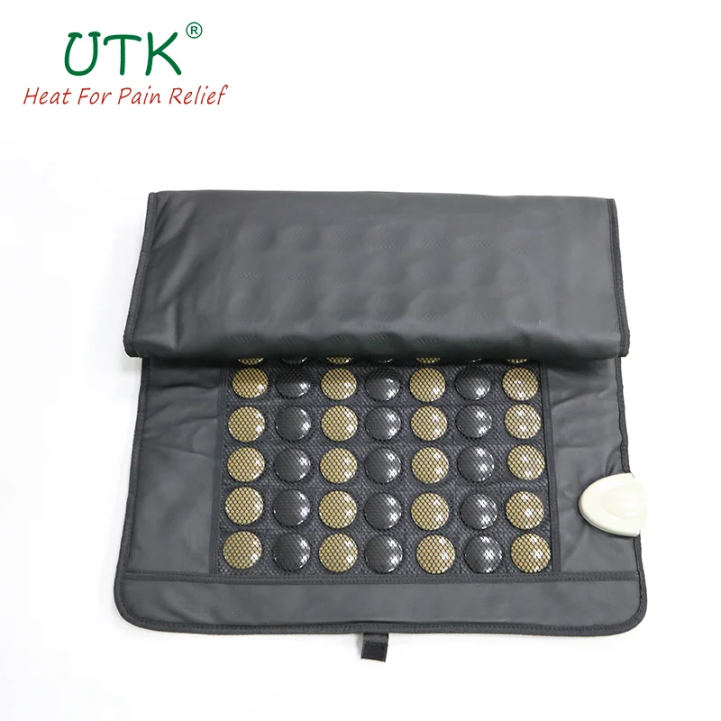 Natural Therapy Healing Jade Germanium Tourmaline Stones Infrared Heating Mat Jade Stone Massage Heating Pad
