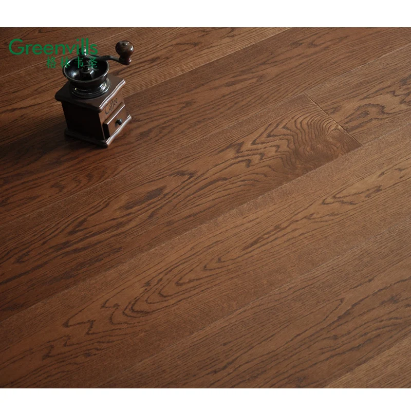 Engineering wide plank natural European oak flooring