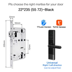 Home Security Digital Electronic Lock Tuya Ttlock Waterproof Smart Fingerprint Lock BLE WIFI Smart Door Lock