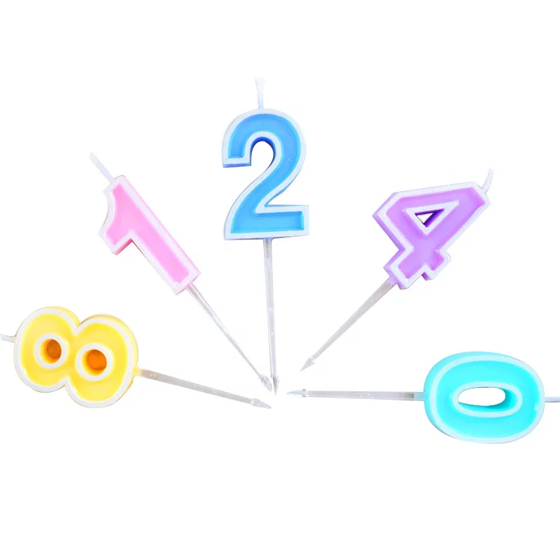 macaroon number candle